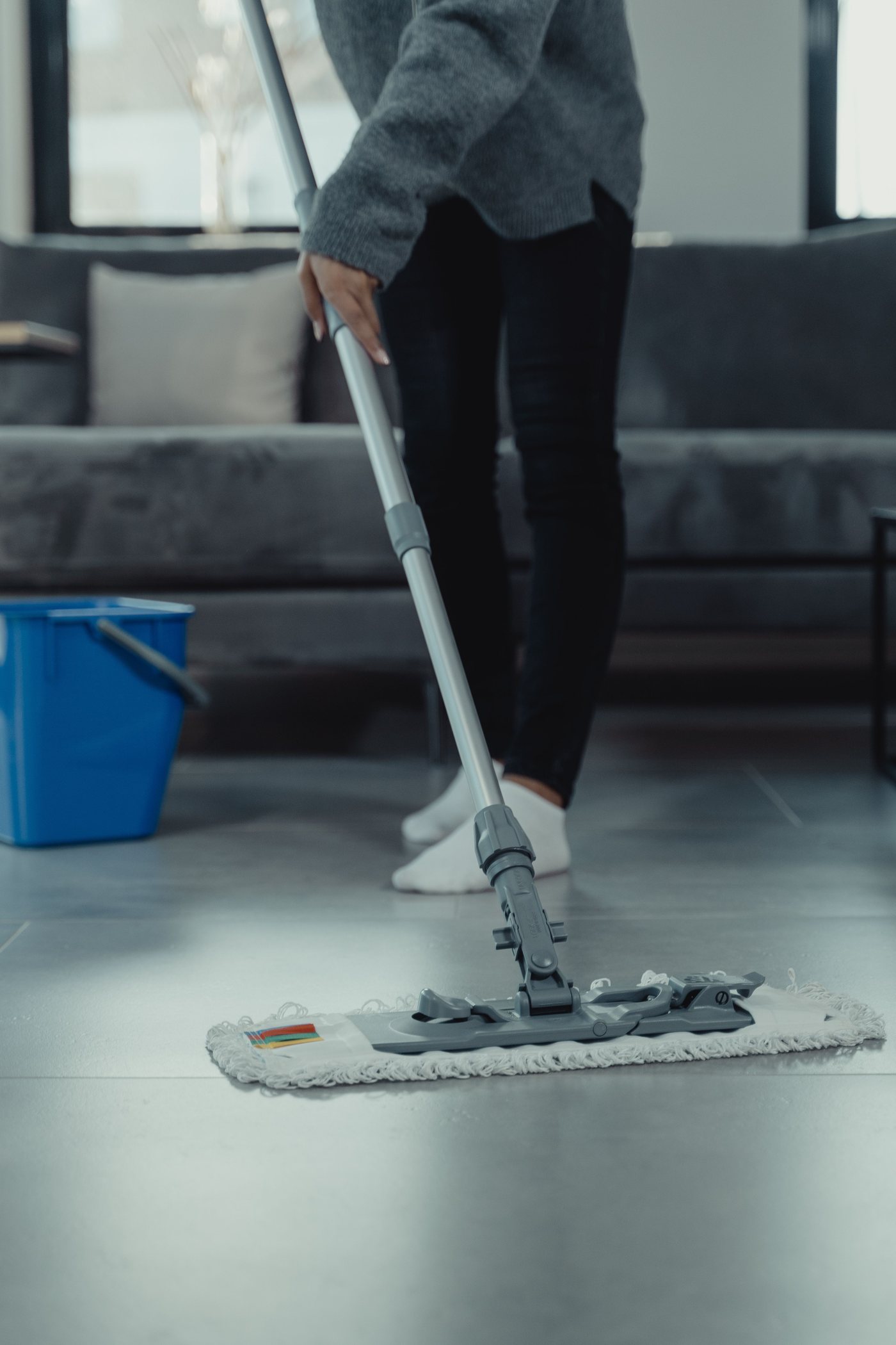 Concord Floor Care Services crew working in a commercial building